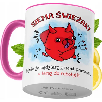 Hrnek Polidraw Hrnek Polidraw Vítejte v Práci jako Dárek keramický 330 ml