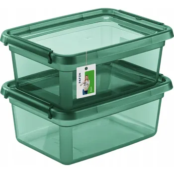 Dóza na potraviny Sada barevných boxů 2x 12,5 l s víky