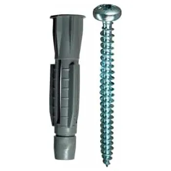 Vrut Hmoždinka uzlovací s lemem + vrut, 5 PE, 10ks