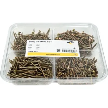 Vrut Vruty do dřeva SET, 650 ks