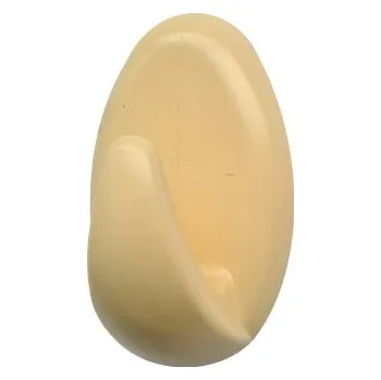 Věšák Háček samolepící QF typ1, plast, slonová kost, 2ks