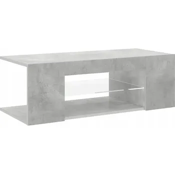 Televizní stolek TV stolek s RGB LED osvětlením, Šedá Betonu, 90x39x30 cm