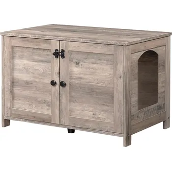 Toaleta pro kočku Kočičí toaleta Vasagle Marito 78,5 cm šedá