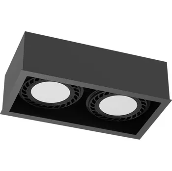 Stropní svítidlo přisazené Brosline 18 W GU10 25,3 cm černé