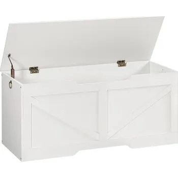 Zahradní lavice Lavice s úložným prostorem Vasagle Sabil 110 cm bílá