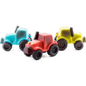 Přisada na vaření a pečení FRISCHMANN Marcipánová figurka traktor zelený 4,5x7 cm, 65g | Skvělé pro Váš domácí dort