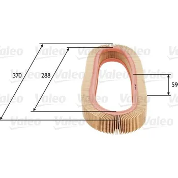 Filtr do auta Vzduchový filtr VALEO 585693