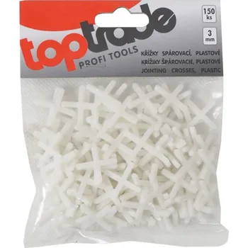 Zdenické nářadí TOPTRADE křížky plastové spárovací 3 mm 150 ks