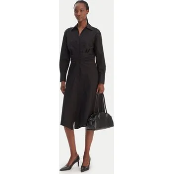 Dámské šaty BOSS Košilové šaty Drepill 50553673 Černá Regular Fit 44