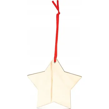 Vánoční dekorace Nádherná dřevěná vánoční dekorace - hvězda a stromeček
