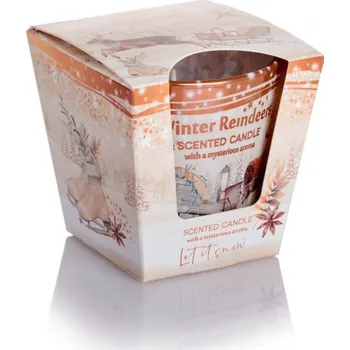 Svíčka Bartek Candles Winter Reindeers - Let It Snow 115 g
