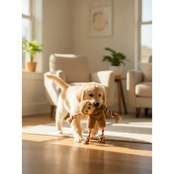 Hračka pro psa Sinsay - Plyšová hračka pro psy s pískátkem a šustící fólií - hnědá - 829IA-88X - 829IA-88X-ONE