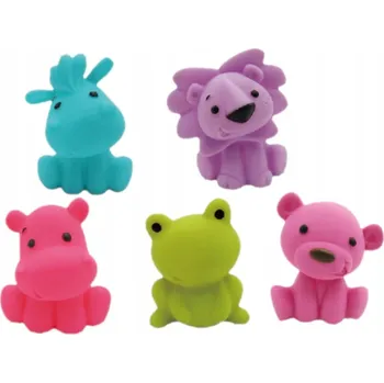 Hračka pro nejmenší Gumové hračky hračka do vany pískátko ZOO 19