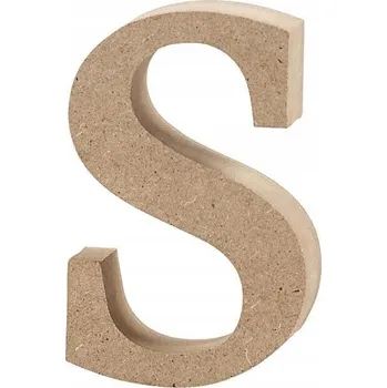 Obraz Písmeno S z MDF, výška 8,5 cm
