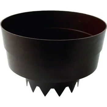Květináč Zavlažovací květináč WATERFENCE, plast, hnědý, Ø 10 cm, SET, 20 ks