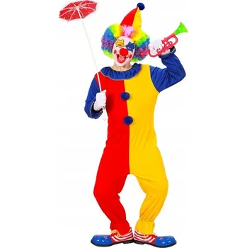 Karnevalový kostým KOSTÝM KLAUNA CLOWNA CLOWN KOMBINÉZA 140