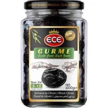 ECE - GURME Siyah Zeytin - turecké olivy s peckou, 1kg