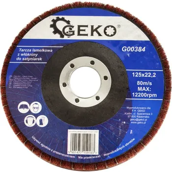 Příslušenství k nářadí Geko Lamely z netkané textilie pro satinovací stroje 125 mm x 22,2 (10/100)