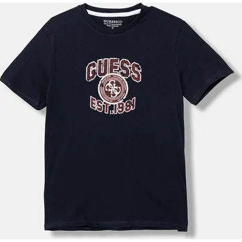 Chlapecké oblečení Dětské bavlněné tričko Guess L6RI13.K8HM4.PPY2 námořnická modř 59X, vel. 175