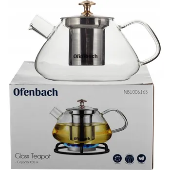 Konvice na čaj KONVICE Skleněná na čaj kávu BYLINKY