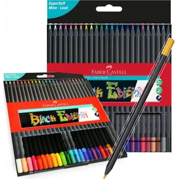 Pastelka Pastelky Faber-Castell Black Edition, 24 ks v kartonové krabičce