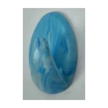 Věšák Háček samolepící QF typ1, plast, bílo-modrý, 2ks