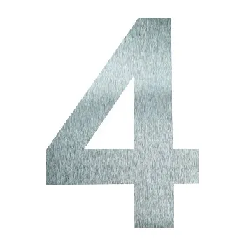 Domovní číslo Domovní číslo 4, 150 mm, nerez, 1ks