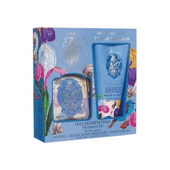 Kosmetická sada LA FLORENTINA Dárková sada krému na ruce a mýdla Iris Florentina