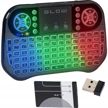 Klávesnice Mini bezdrátová membránová klávesnice Blow Mini KS-6 Arabic (qwerty)