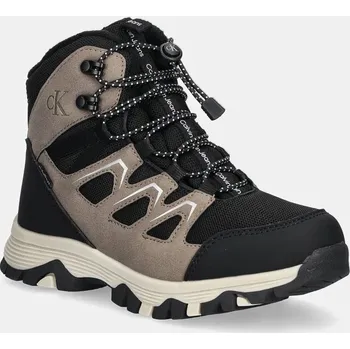 Dívčí zimní obuv Dětské zimní boty Calvin Klein Jeans V3X5.81099.35.40 hnědá 84X, EUR 38