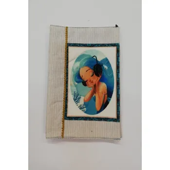 Obal na knihu Obal na knihu nebo diář - 15,5 x 21,5 cm - holčička se sluchátky