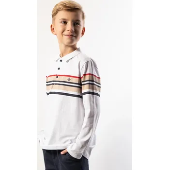 Chlapecké tričko Dětská bavlněná polokošile Coccodrillo ZC5143502EJB bílá 00X, vel. 128