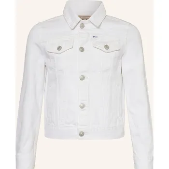 Dámský blejzr Polo Ralph Lauren Dívčí Džínová Bunda, bílá, 146