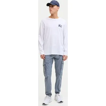 Pánské kalhoty Jack & Jones Kalhoty z materiálu Paul Flake 12139912 Modrá Regular Fit 32_30