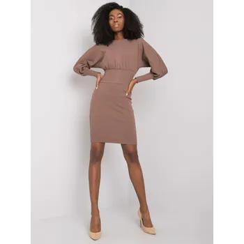 Dámské šaty RV šaty SK 6079.65 světle hnědé L