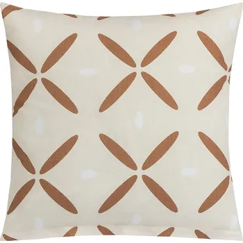 Polštář Polštářek ADÉLA - 40x40 cm Křížky hnědé