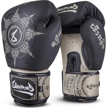 Boxerské rukavice Boxerské rukavice 8 WEAPONS 8 Ways Yant - Black/Sand Velikost: 14oz