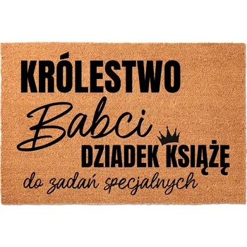 Rohožka KOKOSOVÁ VSTUPNÍ ROHOŽKA DÁREK DEN BABIČKY A DĚDEČKA DĚDEČEK PRINC