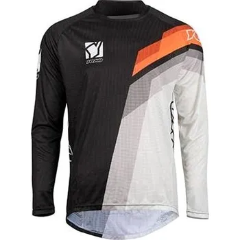 Moto dres YOKO VIILEE černá / bílá / oranžová vel.M