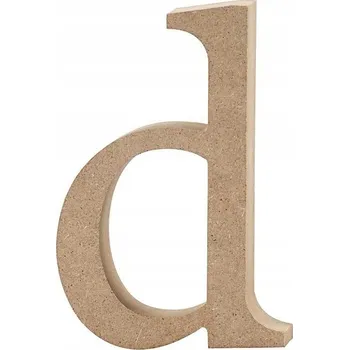 Obraz Písmeno "d" z MDF, výška 12,2 cm