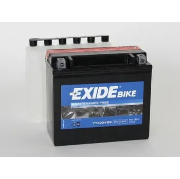 Motobaterie EXIDE 18Ah L, s.p. 270A, Bike Maintenance Free AGM, 12V, 175x87x155 EX YTX20H-BS
