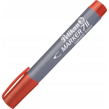 Permanentní Popisovač Pelikan 711 červený Kulatý