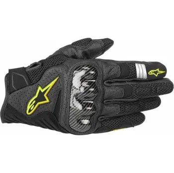 Moto rukavice Rukavice SMX-1 AIR 2, ALPINESTARS (černé/žluté fluo) 2026 L