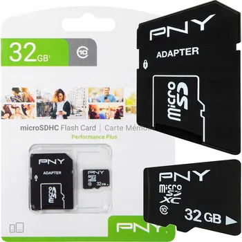 Paměťová karta PNY Paměťová karta MicroSDHC 32GB P-SDU32G10PPL-GE