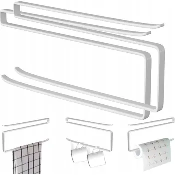 DRŽÁK VĚŠÁK NA PAPÍROVÉ UTĚRKY KUCHYŇSKÝ LOFT KOVOVÝ BEZ VRTÁNÍ