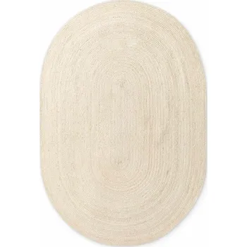 Kusový koberec Jute Braided 106007 Ivory ovál - doprava zdarma