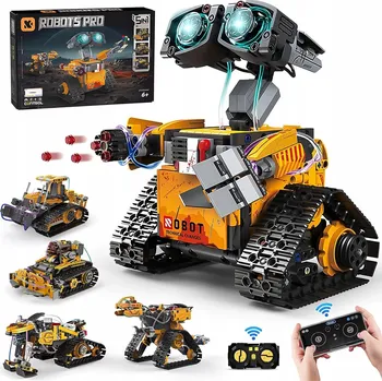 ostatní stavebnice 5V1 DÁLKOVĚ OVLÁDANÝ ROBOT HRAČKA PRO DĚTI 646 DÍLKŮ