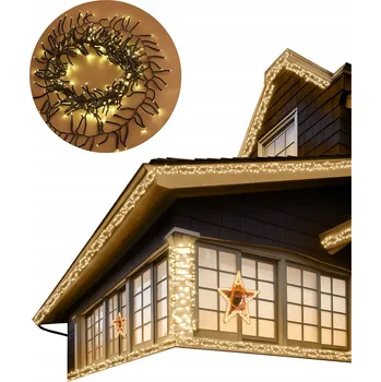 Vánoční dekorace Vánoční osvětlení na stromeček 480 LED – teplá bílá, 6 m Pro vnitřní i venkovní použití ANSIO