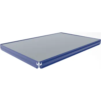 Dílenský regál Patro k regálu Biedrax 35 x 75 cm, modré, police plech zinek, nosnost 150 kg