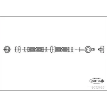 Brzdová hadice Brzdová hadice CORTECO 19032886